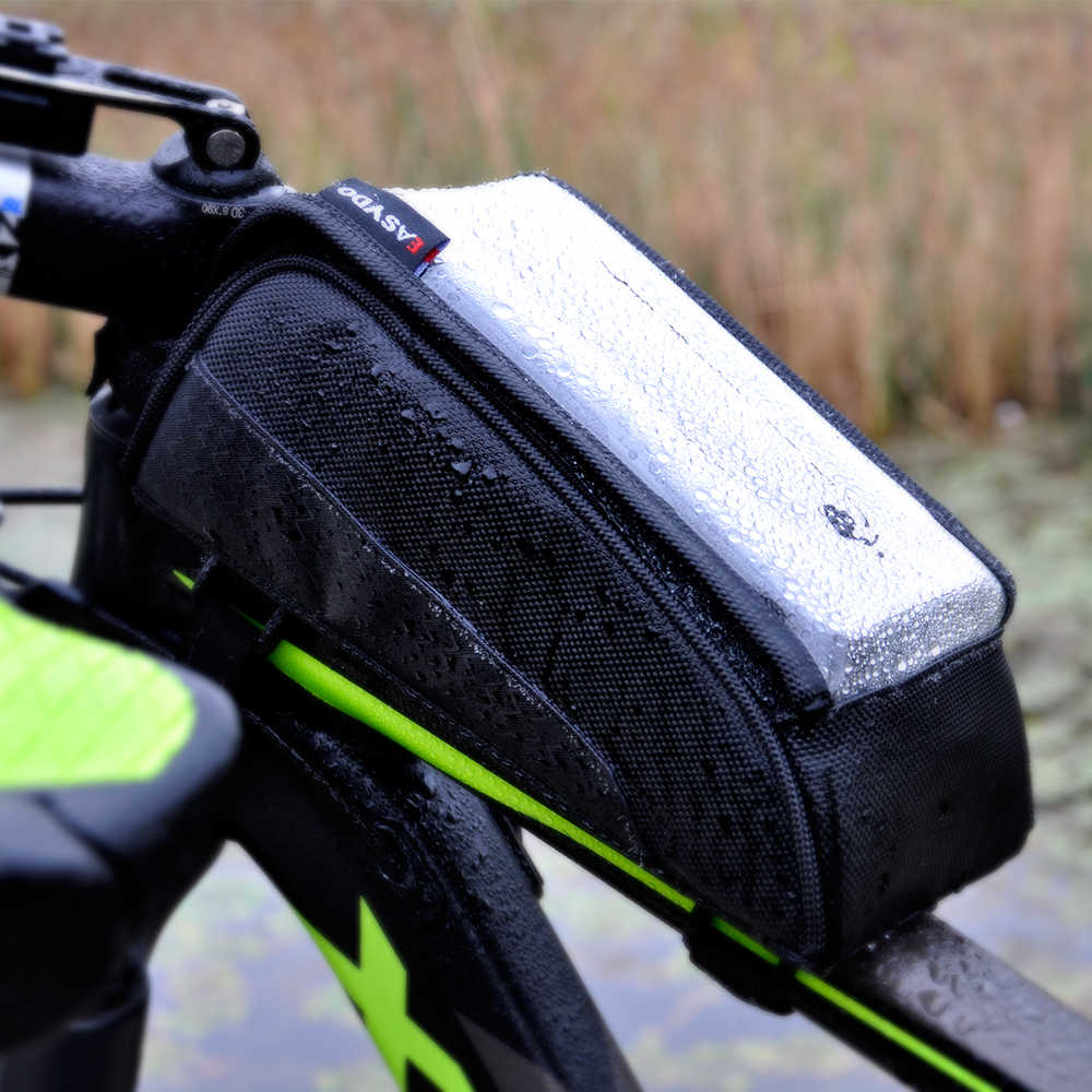 Custom waterproof road bike top tube frame bags