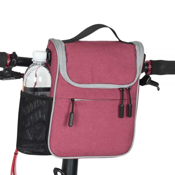 Waterproof bicycle handlebar front bag