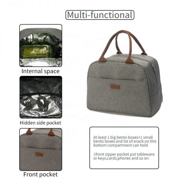 Custom insulated thermal lunch bag