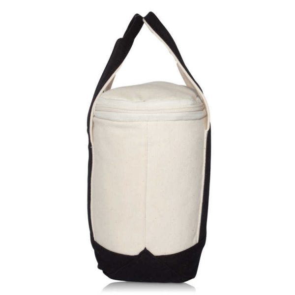 Canvas insulated lunch tote bags