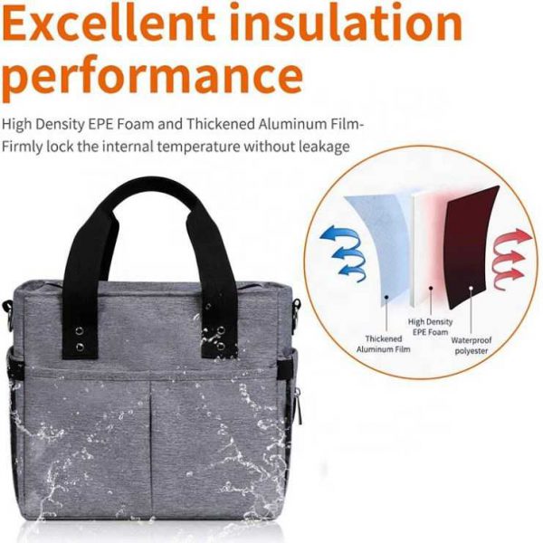 Custom insulated freezable lunch bag