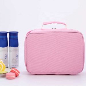 Custom cute pink insulated lunch bags for women