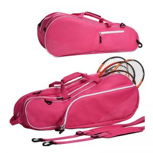 Custom pink women's tennis racket bag