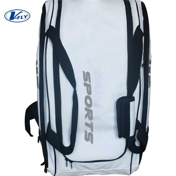 Custom PU Leather Paddle Tennis Rackets Tote Backpack