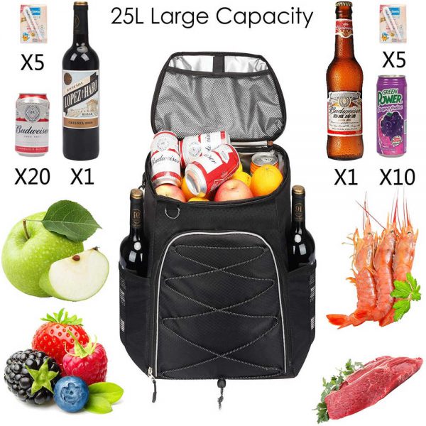 Insulated lunch cooler backpack