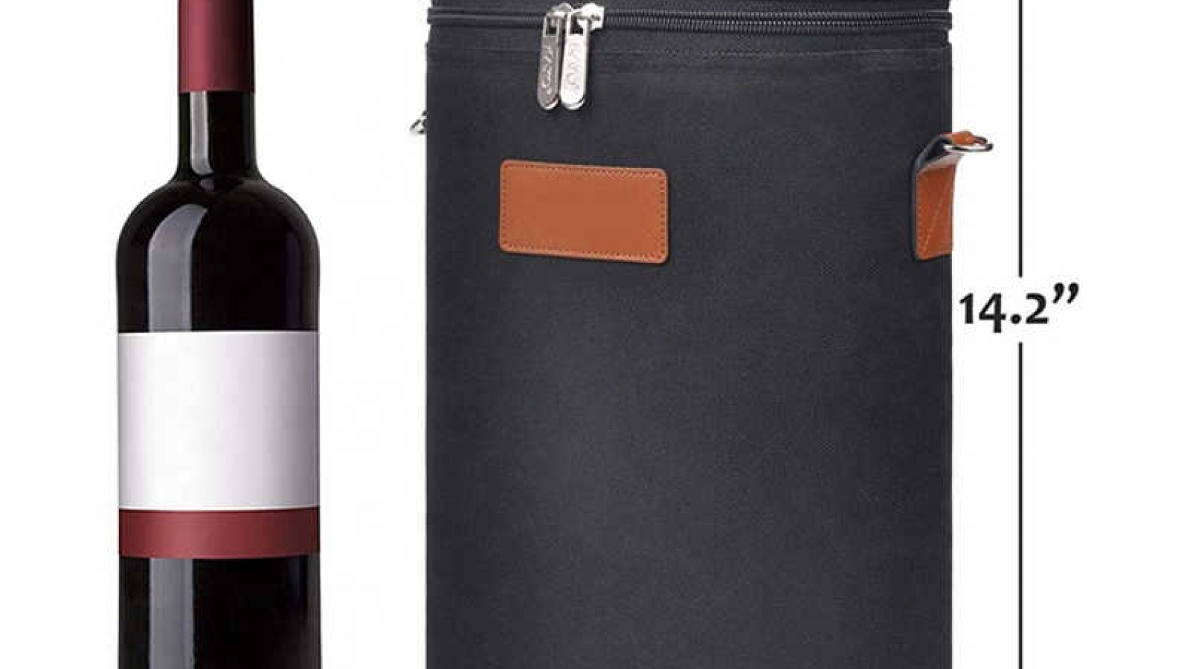 Insulated wine tote bags