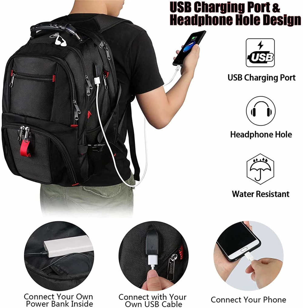 Laptop Backpack with USB Charger Port