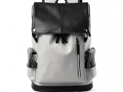 Leather computer backpack for women's