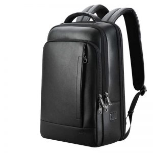 Mens leather computer backpack
