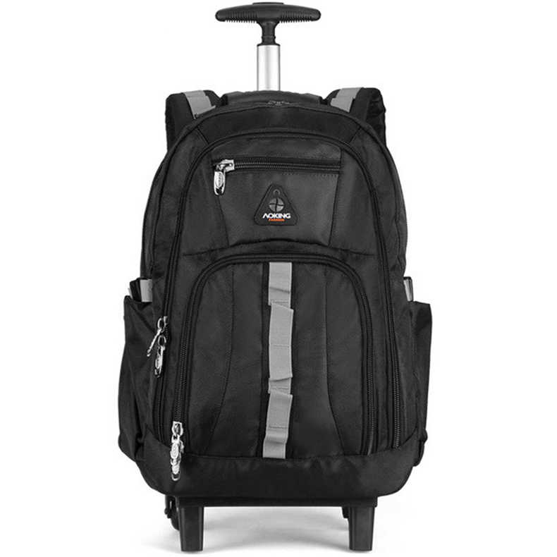 Computer backpack with wheels