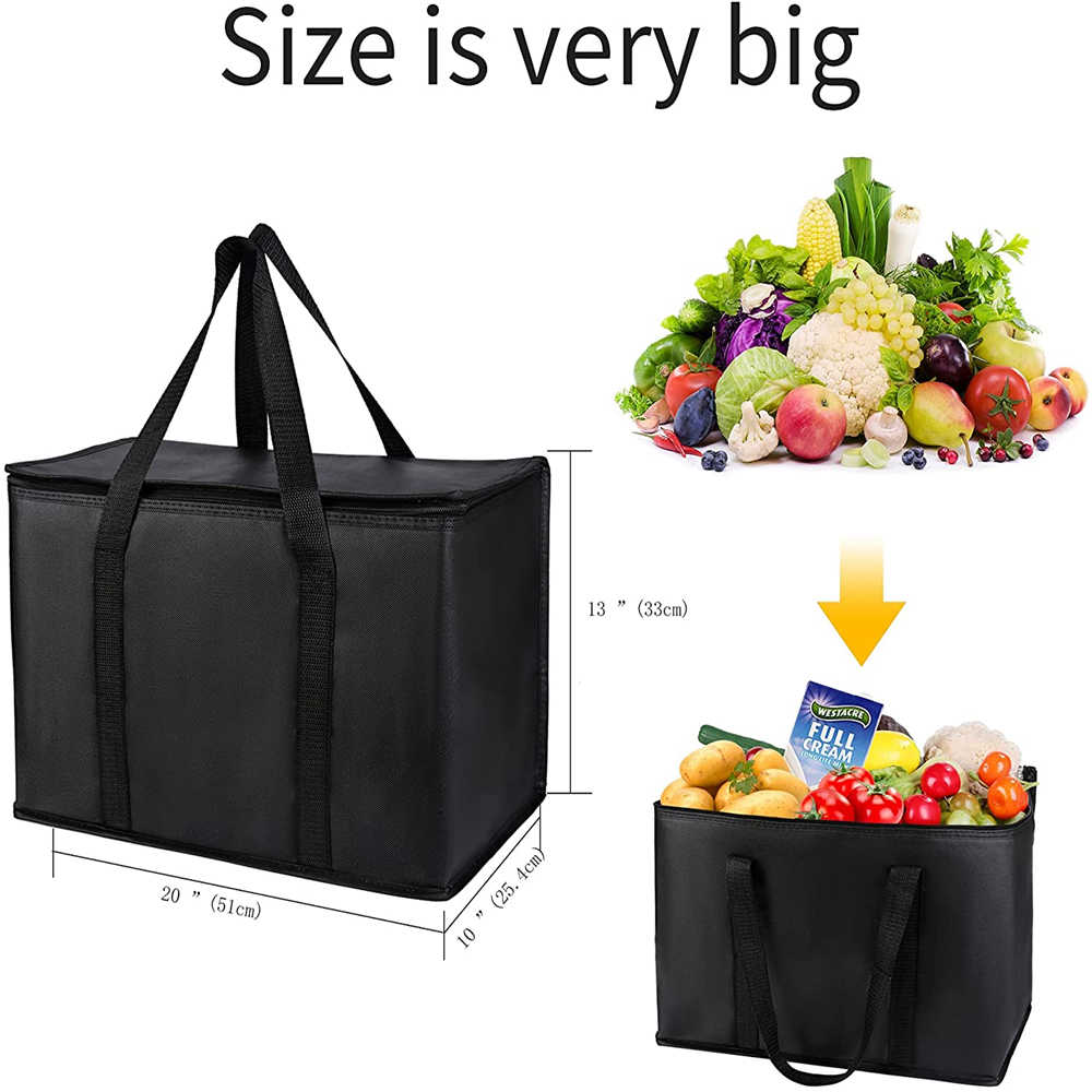 Insulated carrier bags for frozen food