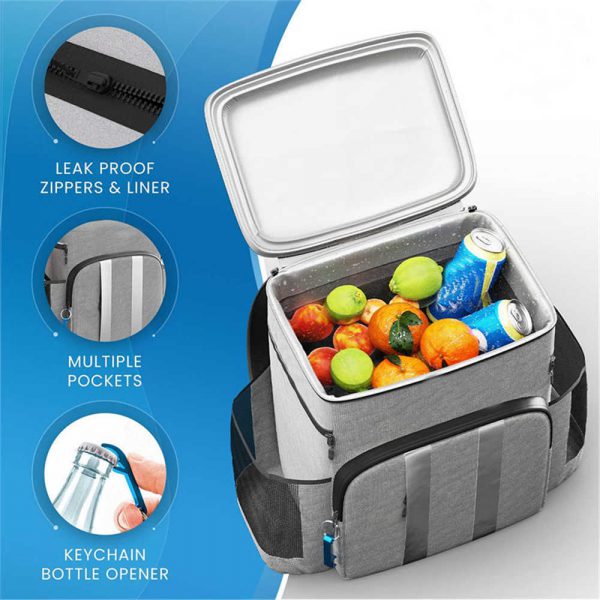 Leakproof insulated cooler backpack