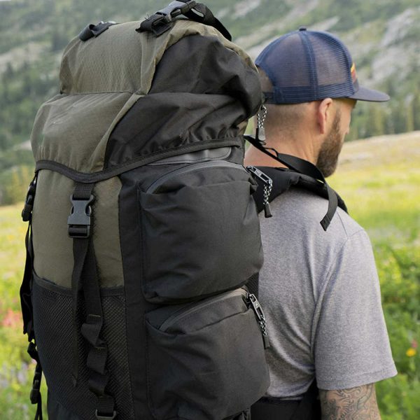 55 L mountain hiking backpack